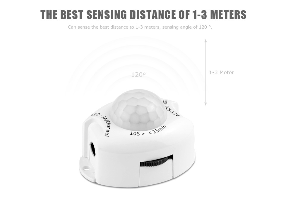 16.4ft 5M Led Tape Light Motion Sensor RA90 Timing Motion Activated Light Strip