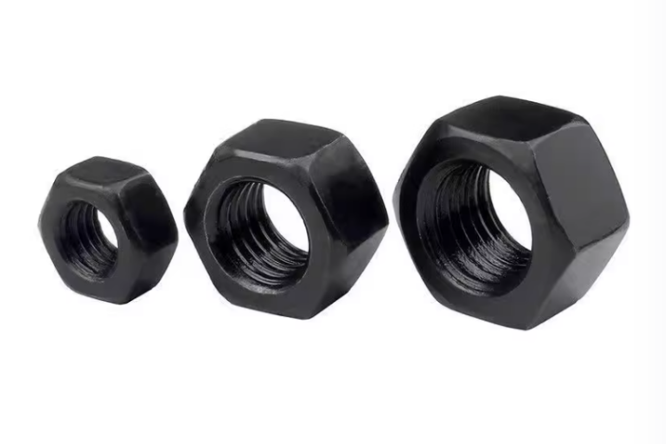M4 M16 Carbon steel Hexagon Nuts Class4.8 Grade 8.8 Metal nuts with Black plating