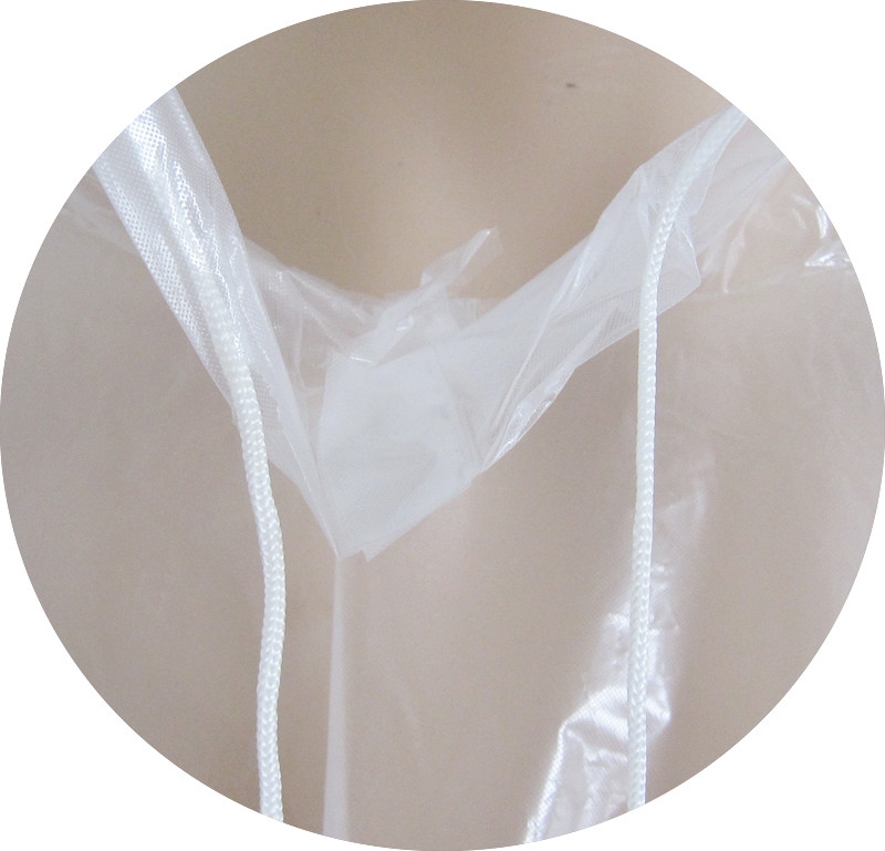 China With Handy Hood and Drawstring 0.025mm Transparent Plastic Rain Suit