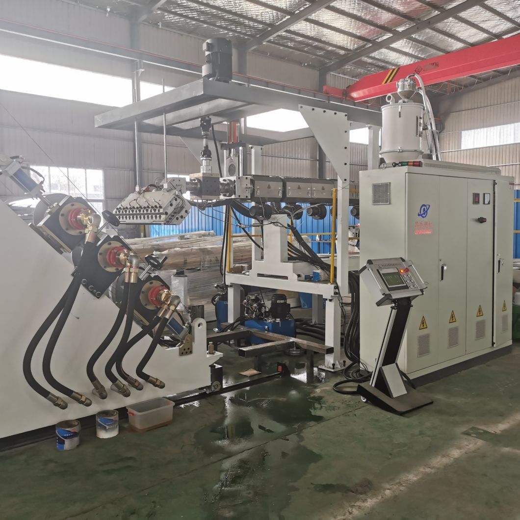 Plastic Sheet Extruder Machine / PP PS ABS HIPS Theromofroming Roll Sheet Extrusion Machine