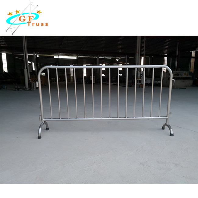 Removable Galvanized Crowd Control Barrier Systems With Flat Bases For Concert Event