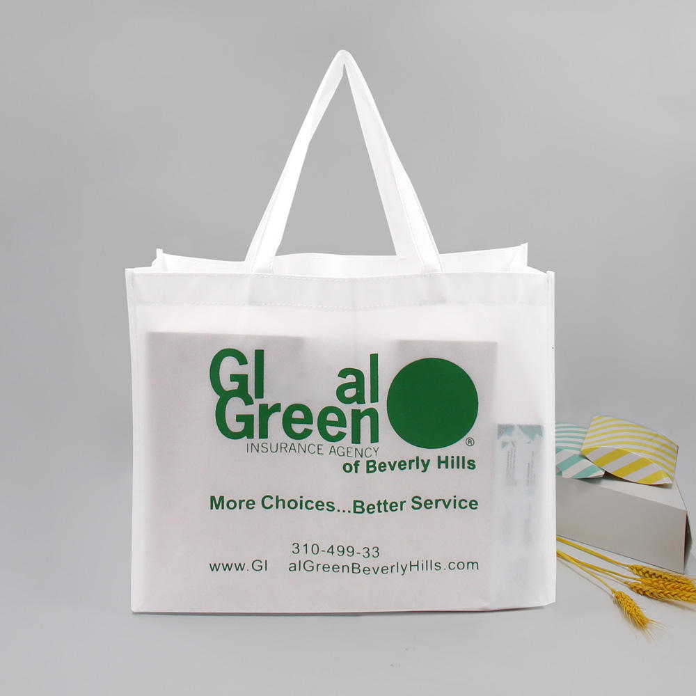 Custom Order Eco-Friendly Fabric Non Woven Logo Shopping Bag for Exhibition Promotion