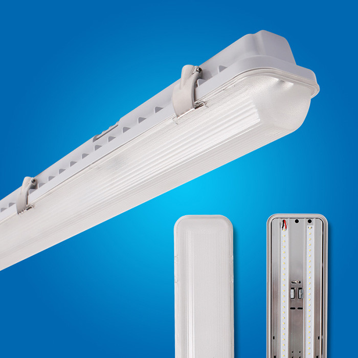 20W LED Tri Proof Light / Commercial Dust Tight Led Fixtures Custom Logo