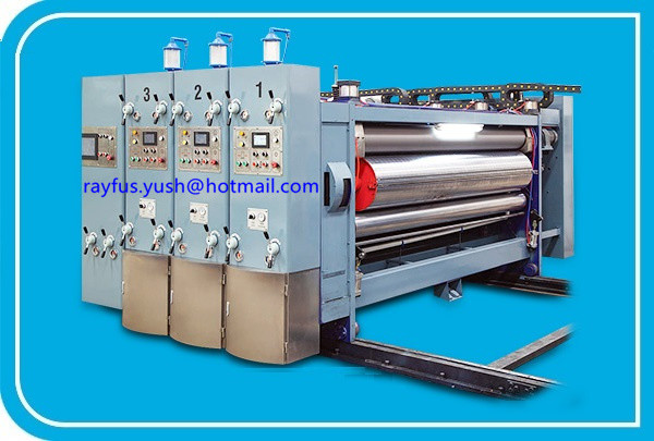 1 ~ 5 Colors Printing Die Cutting Machine For Cardboard / Flexo Printer Slotter Machine