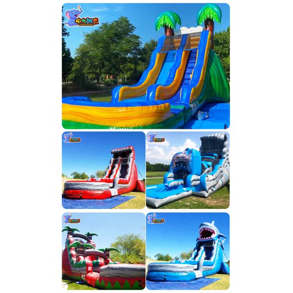 Customization Inflatable Slides With Pool Inflatable Water Slide