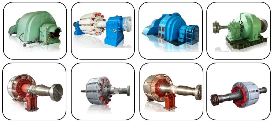 Impeller Pelton Hydro Turbine Generator 100kw With Middle And High Water Head