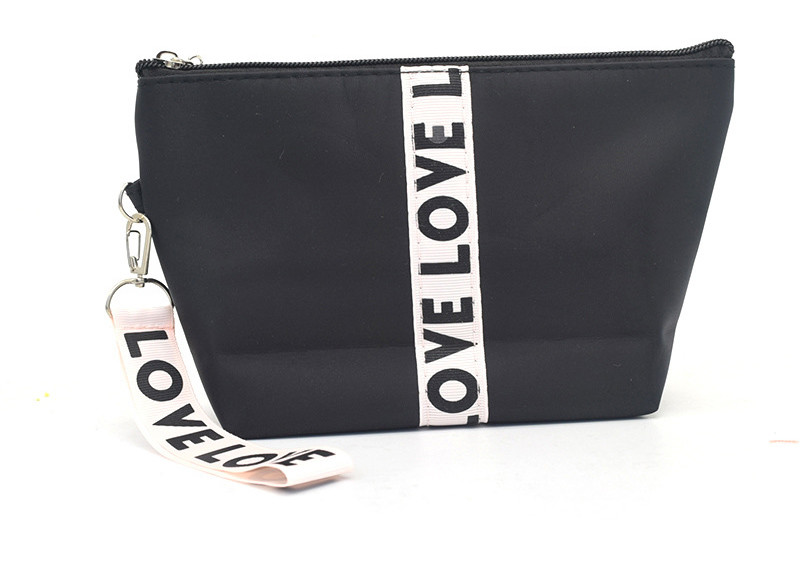 Low Moq Cheap Cosmetic Bags , Polyester Cosmetic Organizer Bag For Girls