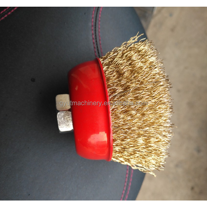 Steel Wire Brush Making Machine for Rust Removal PLC Control 450mm Crimped Wire Wheel