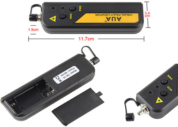 CE Standards Fiber Optic Test Laser Pen , Fiber Optic Visual Fault Locator Pen