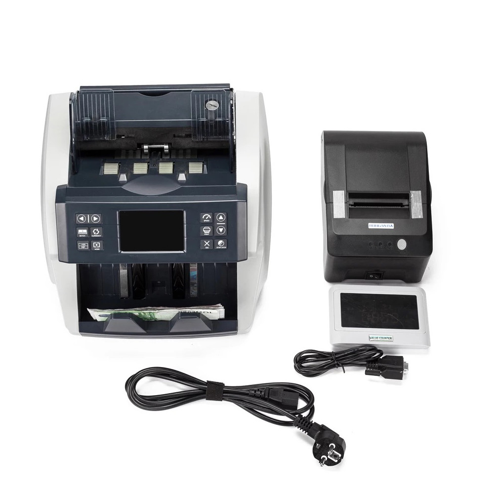 FMD-880 factory price Two CIS Mix value counting machine bill counter value USD EUR mix denomination value counting