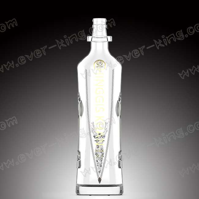 Customization Screen Printing 375ML Glass Liquor Bottles