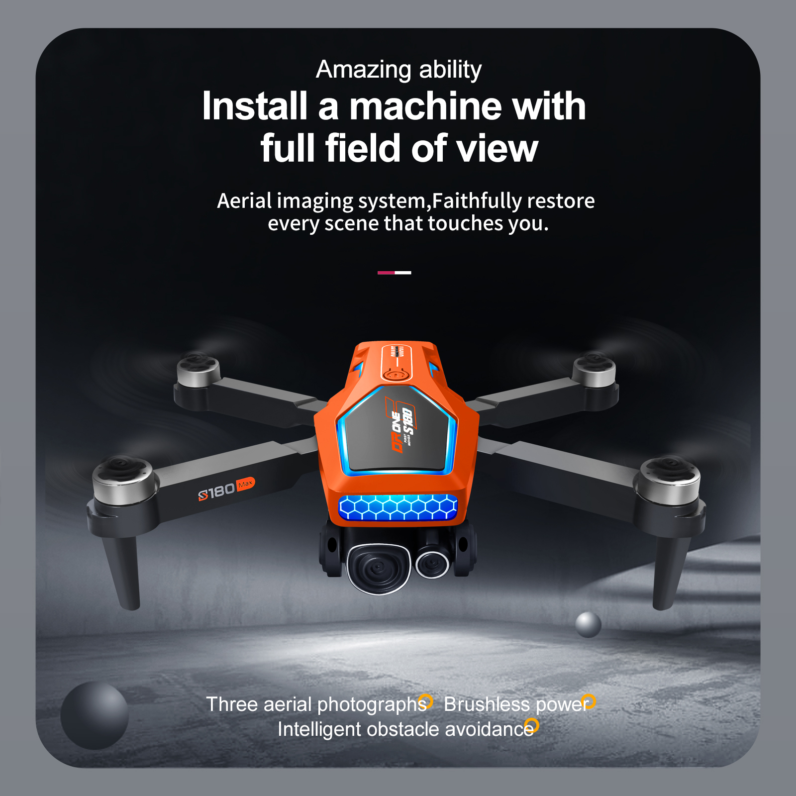 Foldable 4k Camera Drone Capture Stunning Aerial Views with Our Perfect Aerial Photography Equipment Control Distance 100M