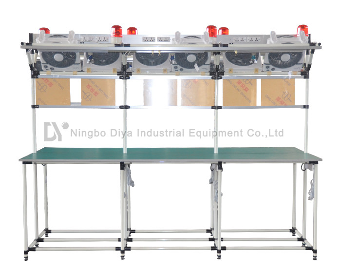 Double Side Production Work Tables , Customized HI Q Line Pipe Workbench