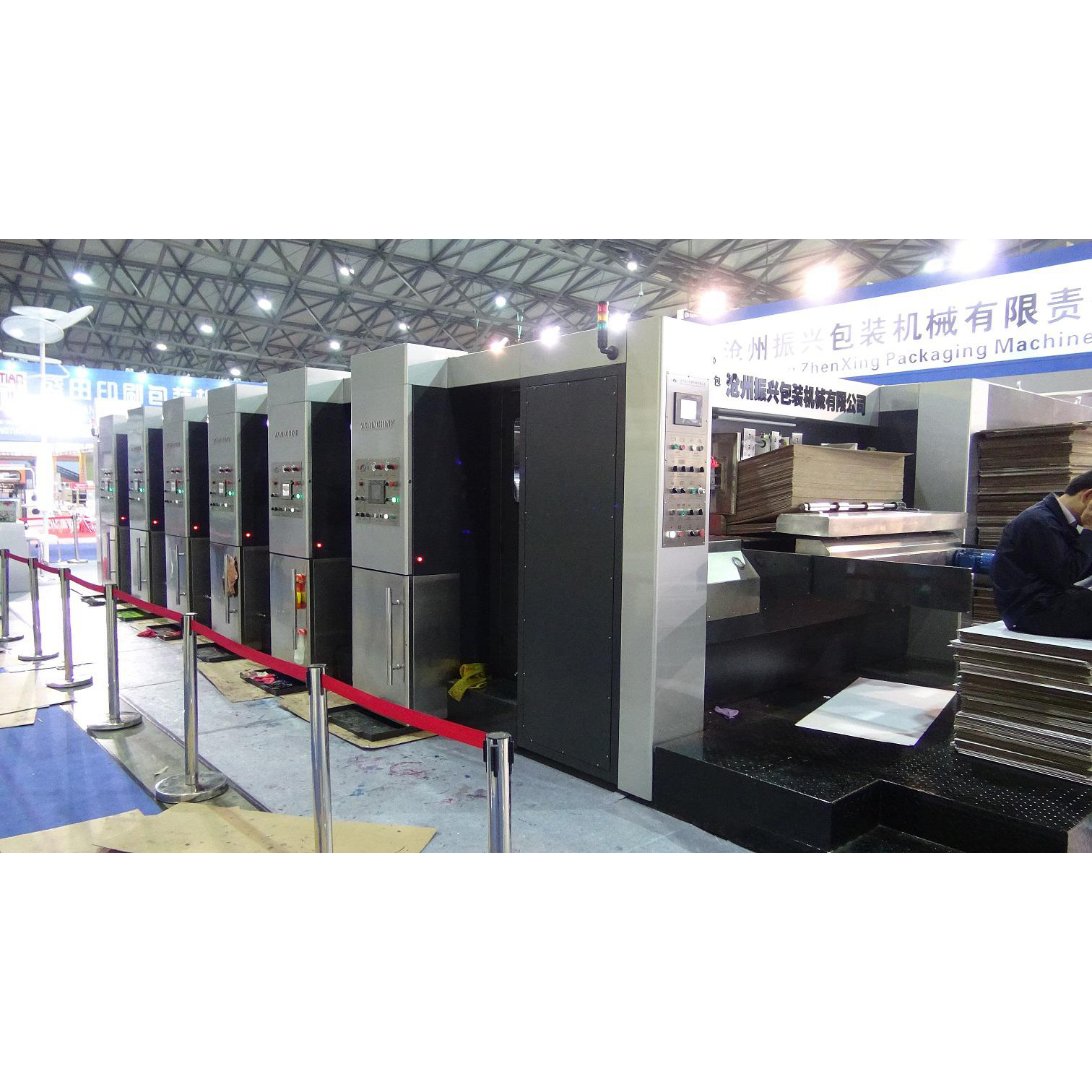 Multicolor Printer Slotter Machine Uv Oil Dry Coated 1300*2260 Feeding
