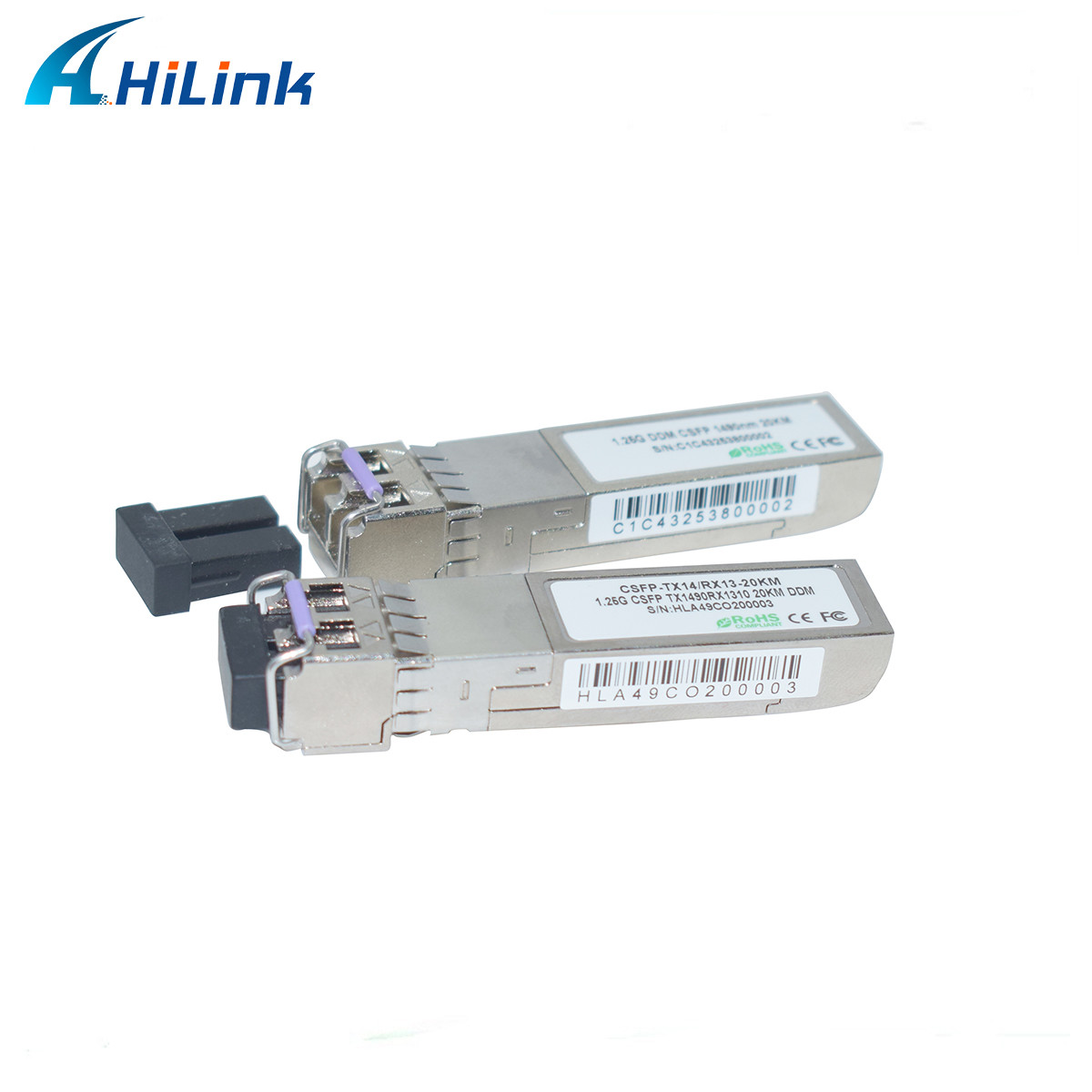 1490nm 1310nm LC SFP Transceiver Module 2 Bi - Directional In 1 SFP 1.25G Bidi 20KM