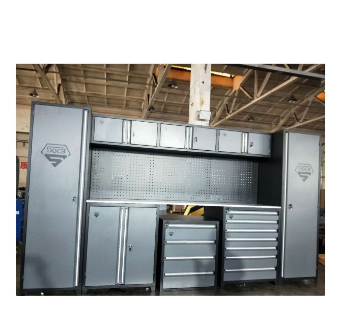 OEM ODM Acceptable Heavy Duty Metal Garage Cabinet with Key Lock and Tool Management