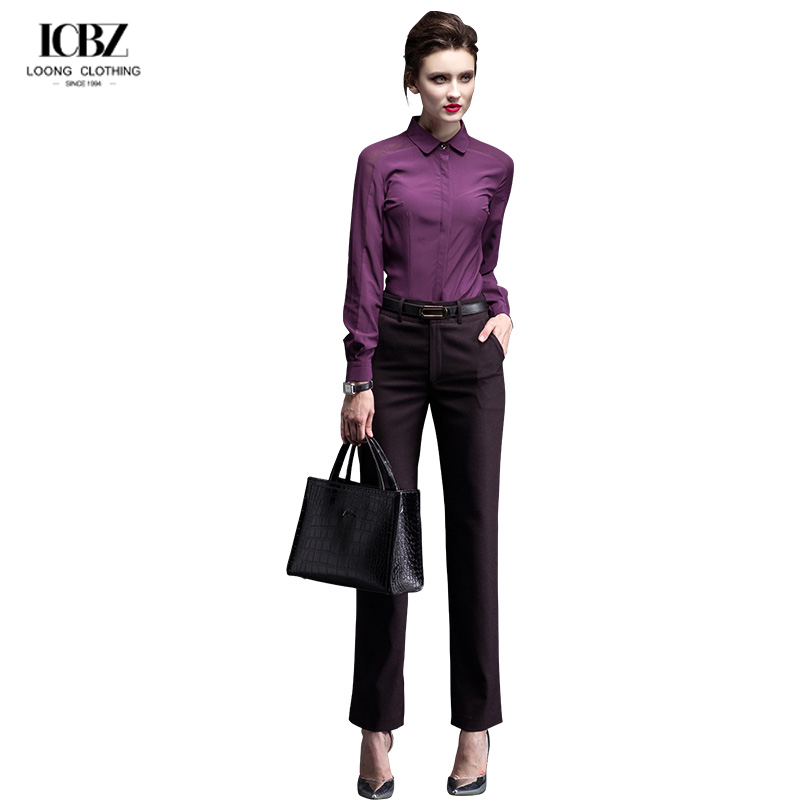 2022 Pure Solid White Casual Formal Ladies Blouse Tops for Office Lady at Affordable