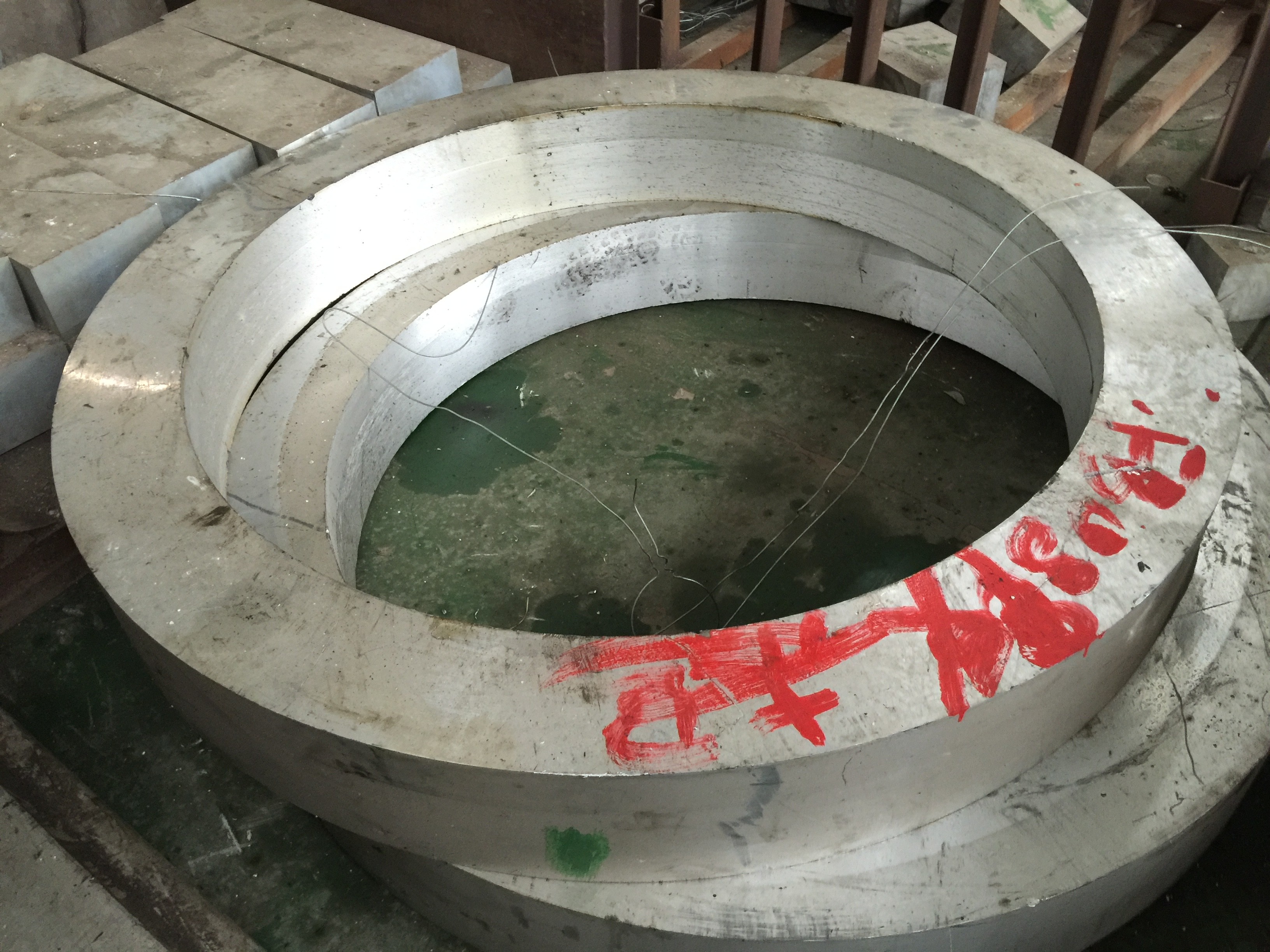 7075 T6 Aluminum Foring Parts Aluminum Rolled Ring Forgings Used In Aerospace Industry