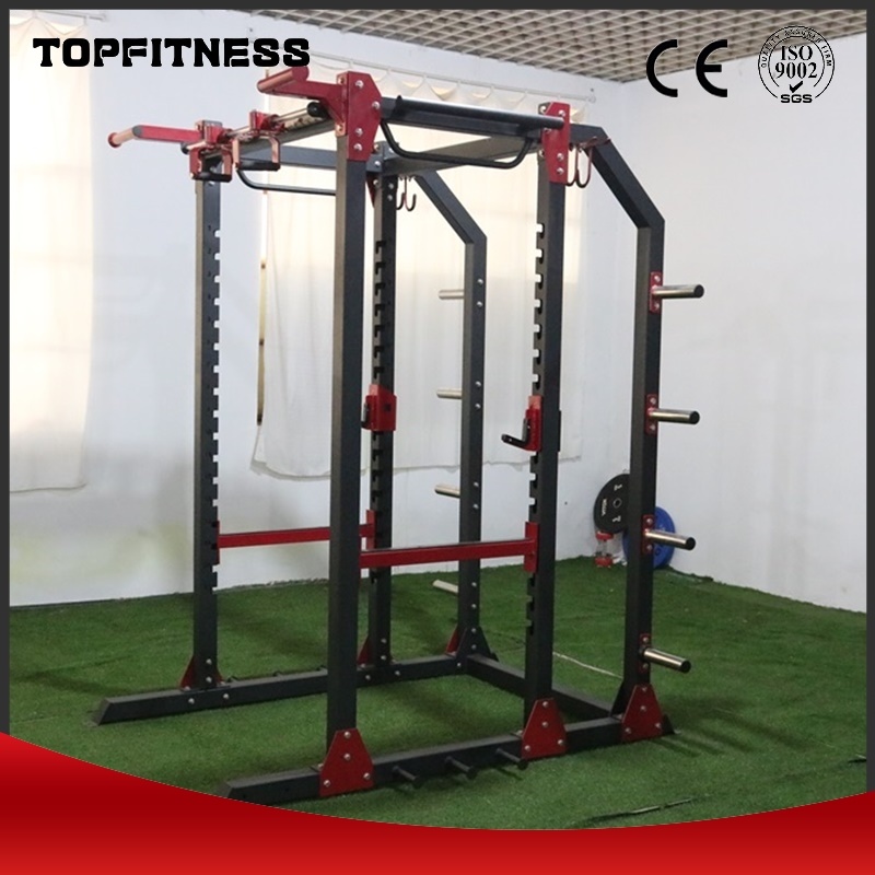 Body Building Gym Fitness Equipment Multi Functional Cable Crossover Adjustable Squat Rack Smith Machine Power Rack Bike Rack