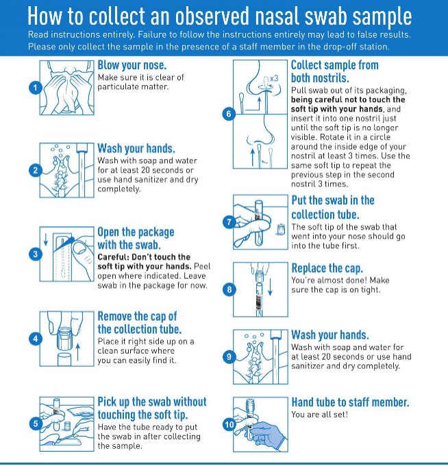Flocked Anterior Nares Nasal Swab For Clinical Diagnostic
