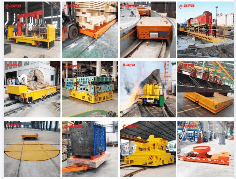 Heat Resist Battery Driven Rail Ladle Carrier Transport On Rail Road