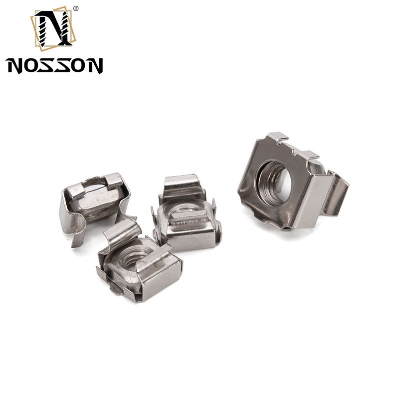 Metric Measurement System Carbon Steel Stainless Steel Square Lock Cage Nuts for Panel Decorative Fasteners