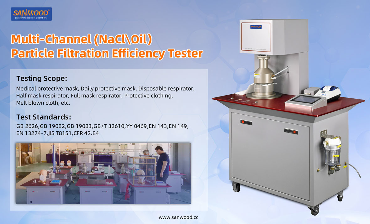 Respirator PFE Test Machine Oil Aerosol For Mask Meltblown