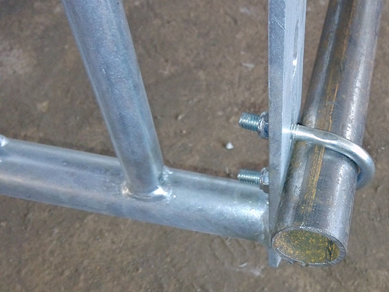 Durable Steel Iron Hog Gestation Stalls , Gestating Pen For Livestock