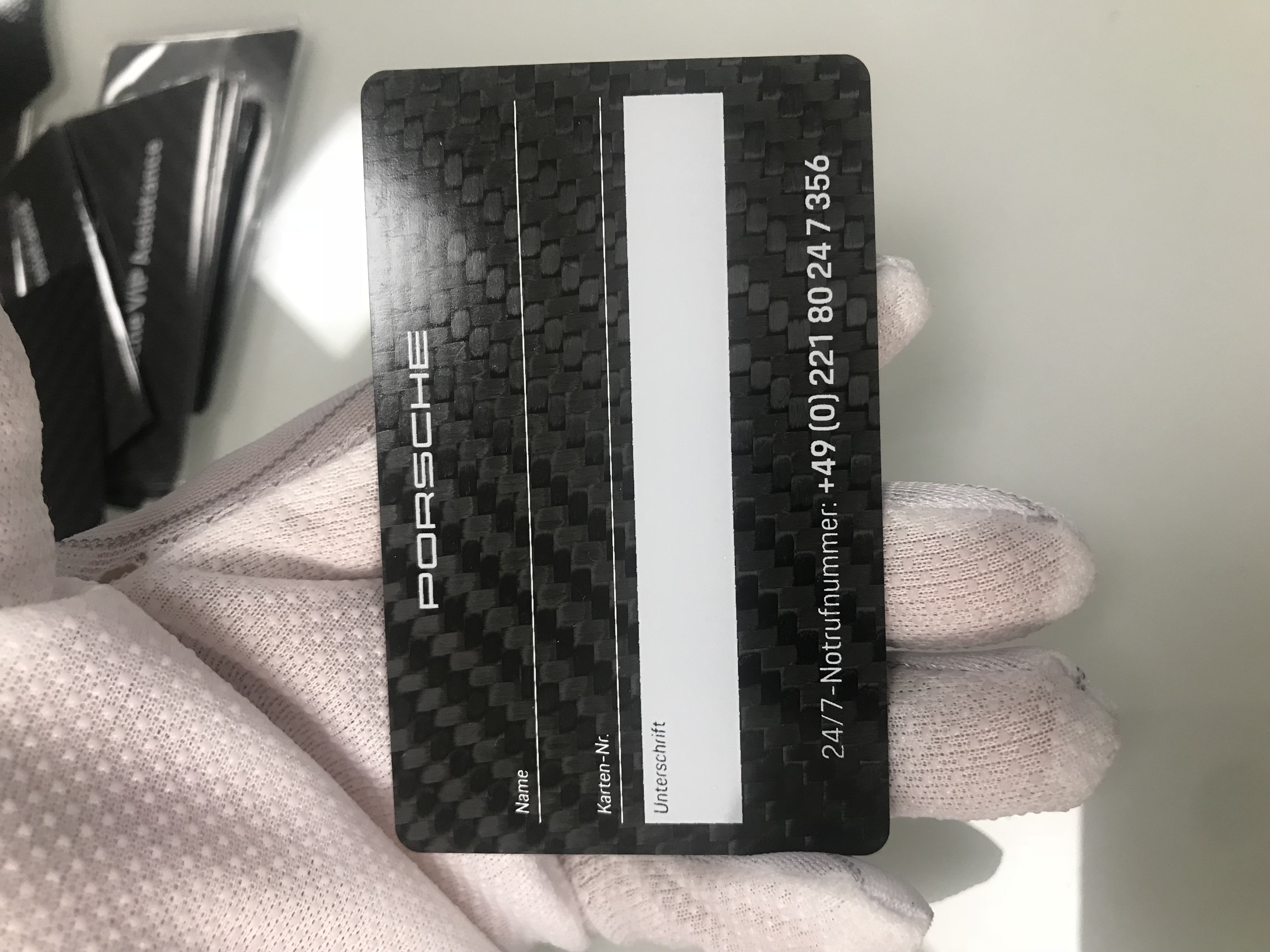 Carbon Fibre Gift Pvc Identity Card Silkscreen Printed Logo Customised
