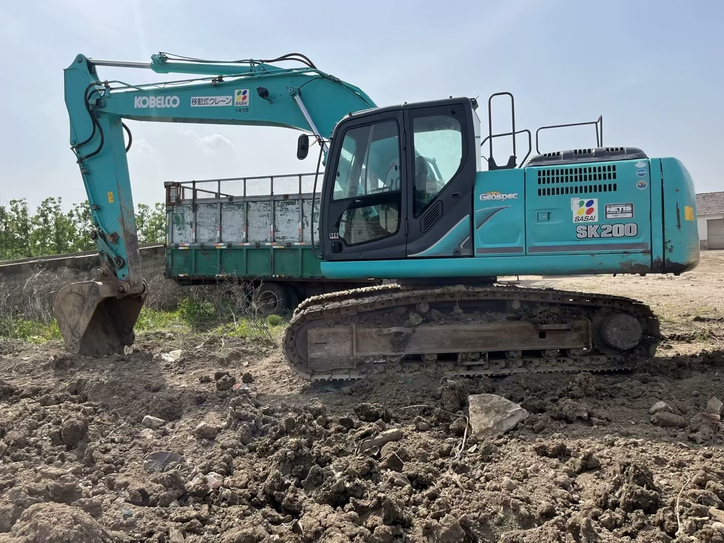 Kobelco SK200 Original Used Excavator Heavy Backhoe Equipment 20 Ton