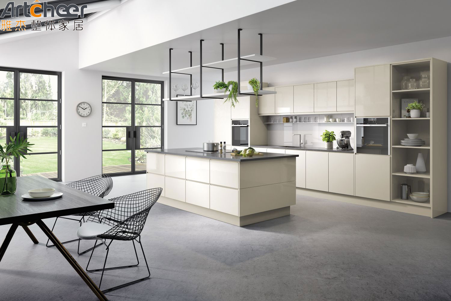 E0 Grade Plywood Storage Cabinets for Modern Style White Kitchen Cabinet Organization