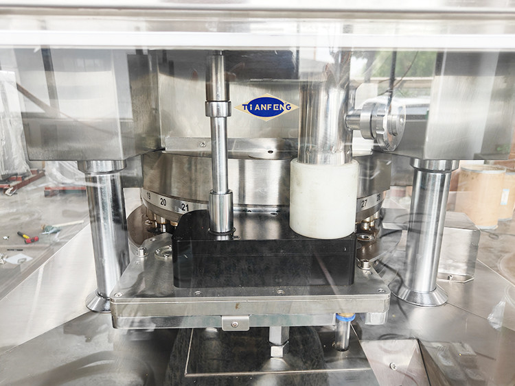 2 Layer Rotary Type Pill Tablet Press Machine With 2 Forced Feeders ZPW29