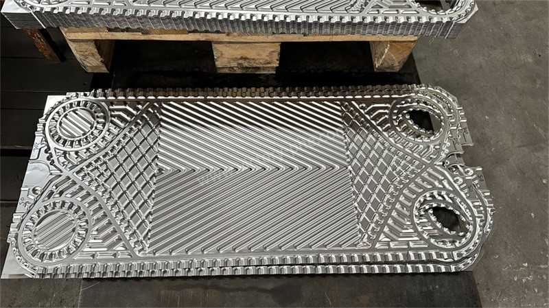 V28 Vicarb Heat Exchanger Plates Replacement Corrugated Pattern