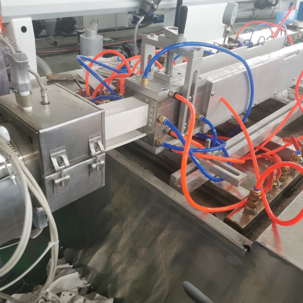 Two/Four Cavity PVC Cable Duct Trunking / Window / Door Profile Extrusion Making Machine
