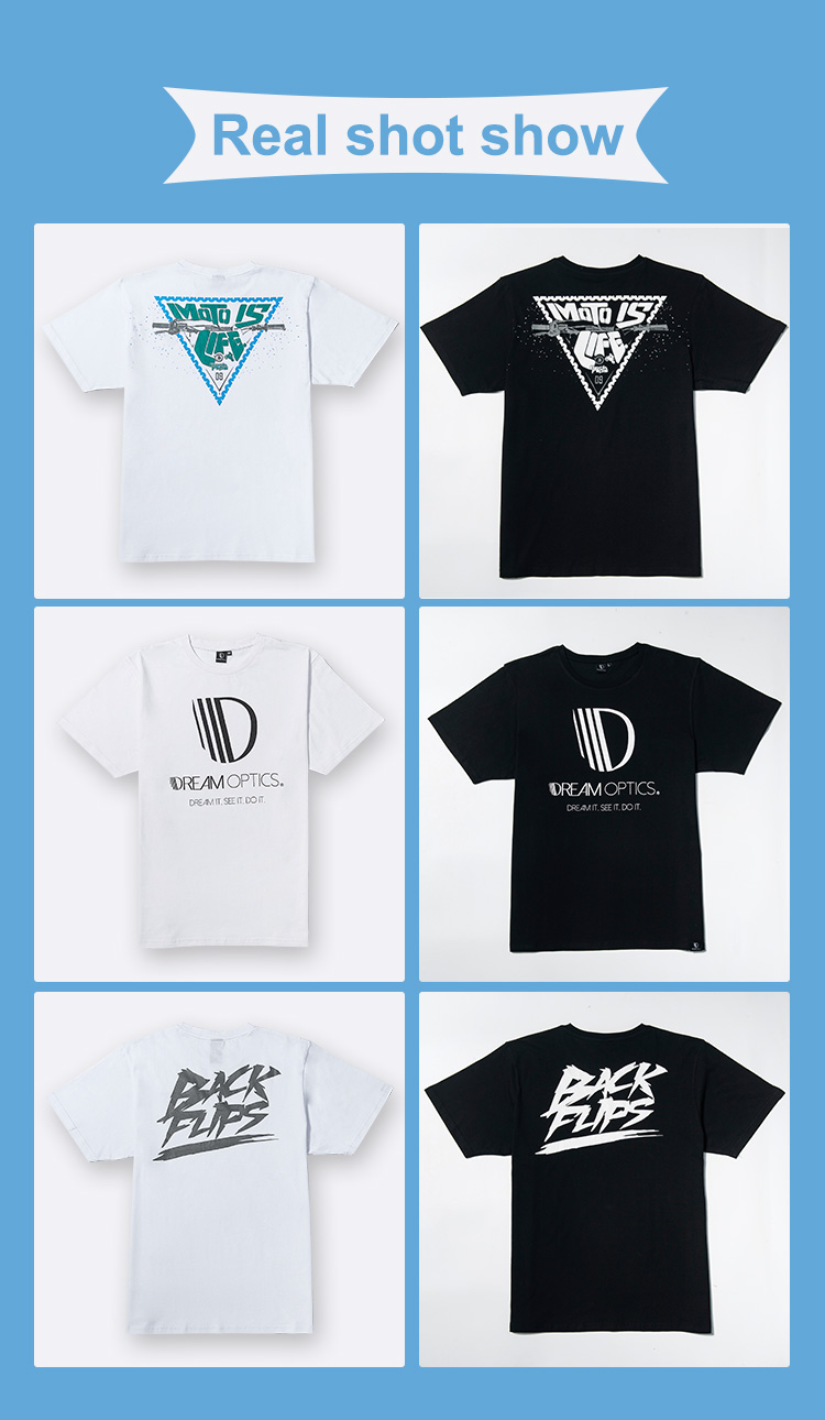 Men's Digital Printing T-Shirts OEM Logo Plain 100% Cotton T-Shirt for Custom Printing