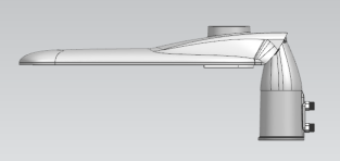 Die Casting Aluminium 2835/3030 LED Street Light Fixtures With 72-224 LED Quantity And 220-240Vac