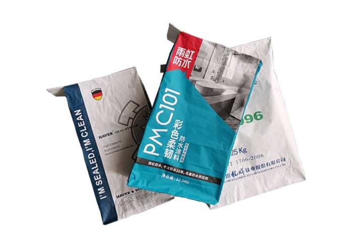 Customized Design Pasted Valve Multiwall Paper Bags Wall Putty Powder 60g-120g/M2