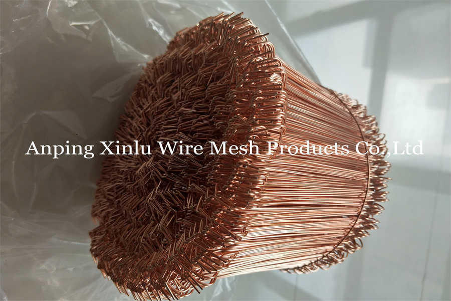 3 - 12 Inch Metal Copper Twin Wire double loop Bar Tie 350 - 550mpa Anti Rust Galvanized Rebar Tie Wire