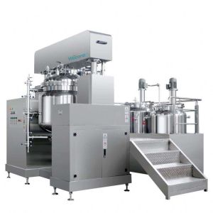 SUS304 316 Vacuum Homogenizing Emulsifier Mixer For Cosmetic Paste