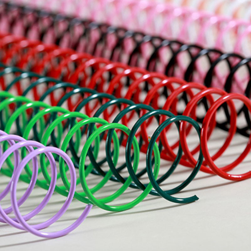 2" A4 Box Colorful Eco-friendly Matetrials Plastic Spiral Coil For Book Binding
