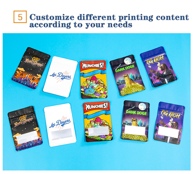 Recyclable Eco-Friendly Food Packaging Bags Self-Standing Zipper Bags Custom Printed Environmentally Friendly Bags