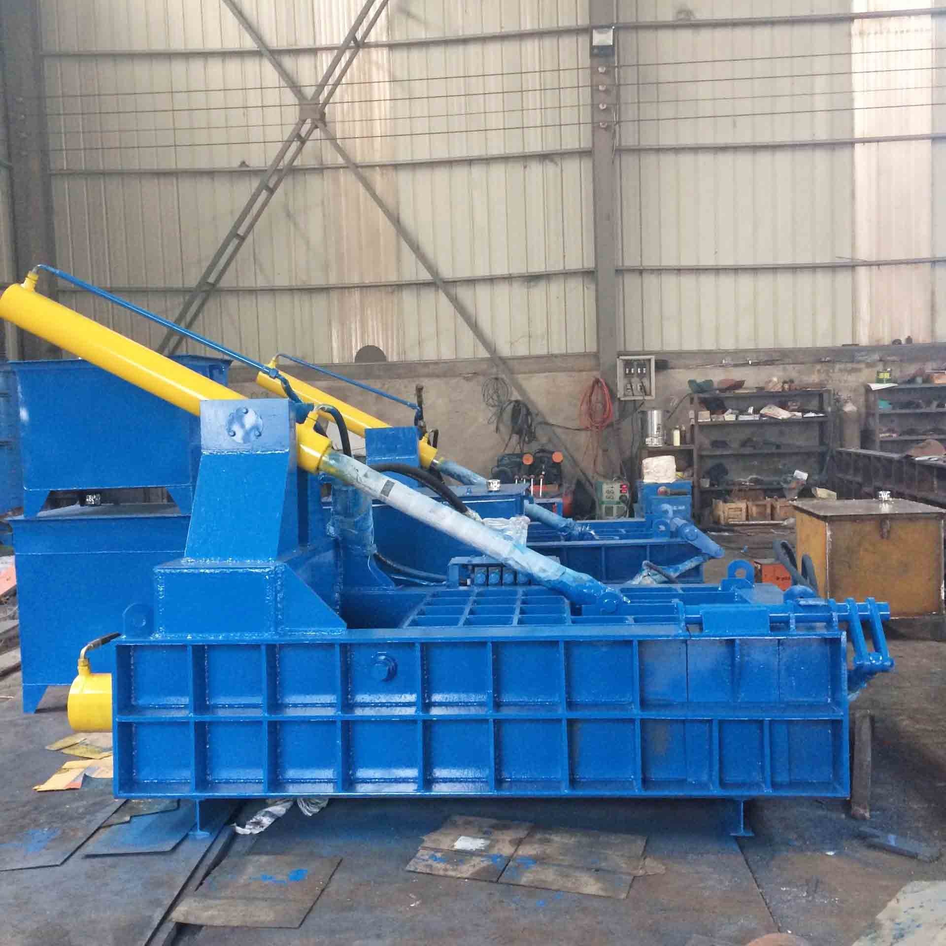 Horizontal Hydraulic Briquette Press Machine For Metal Scrap Baling Automatic