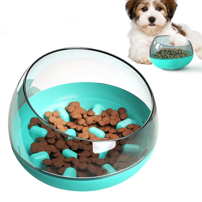 Pet Supplies Factory Amazon Slow Food Water Basin Dog Food Basin Tableware Do Not Pour Slow Food Dog Bowl