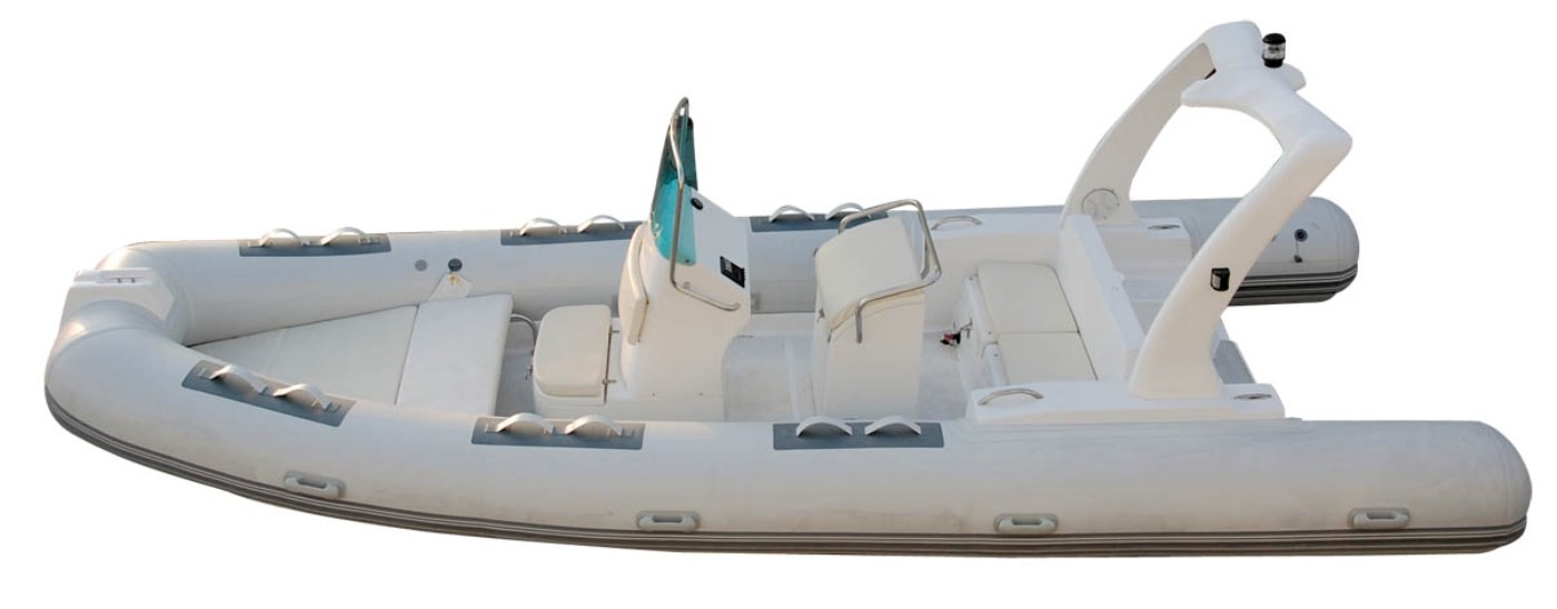High Capacity Rib Rigid Inflatable Boat Lightweight 19 Feet With 180 Cm Hull Width