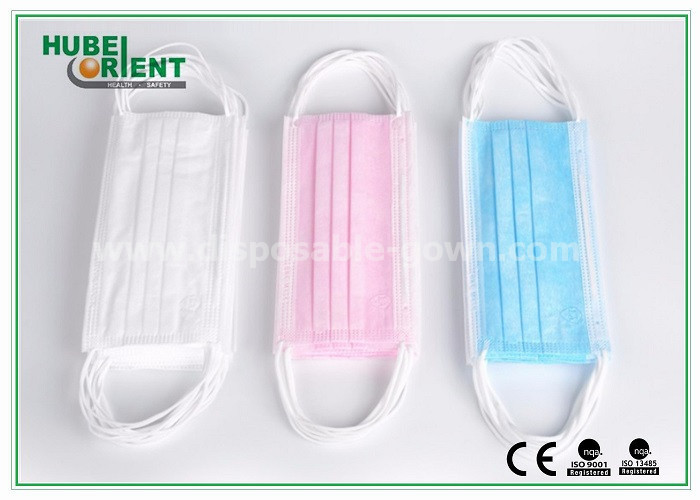 9*18cm Breathable Disposable Surgical Medical Disposable Face Mask 3 Ply Earloop