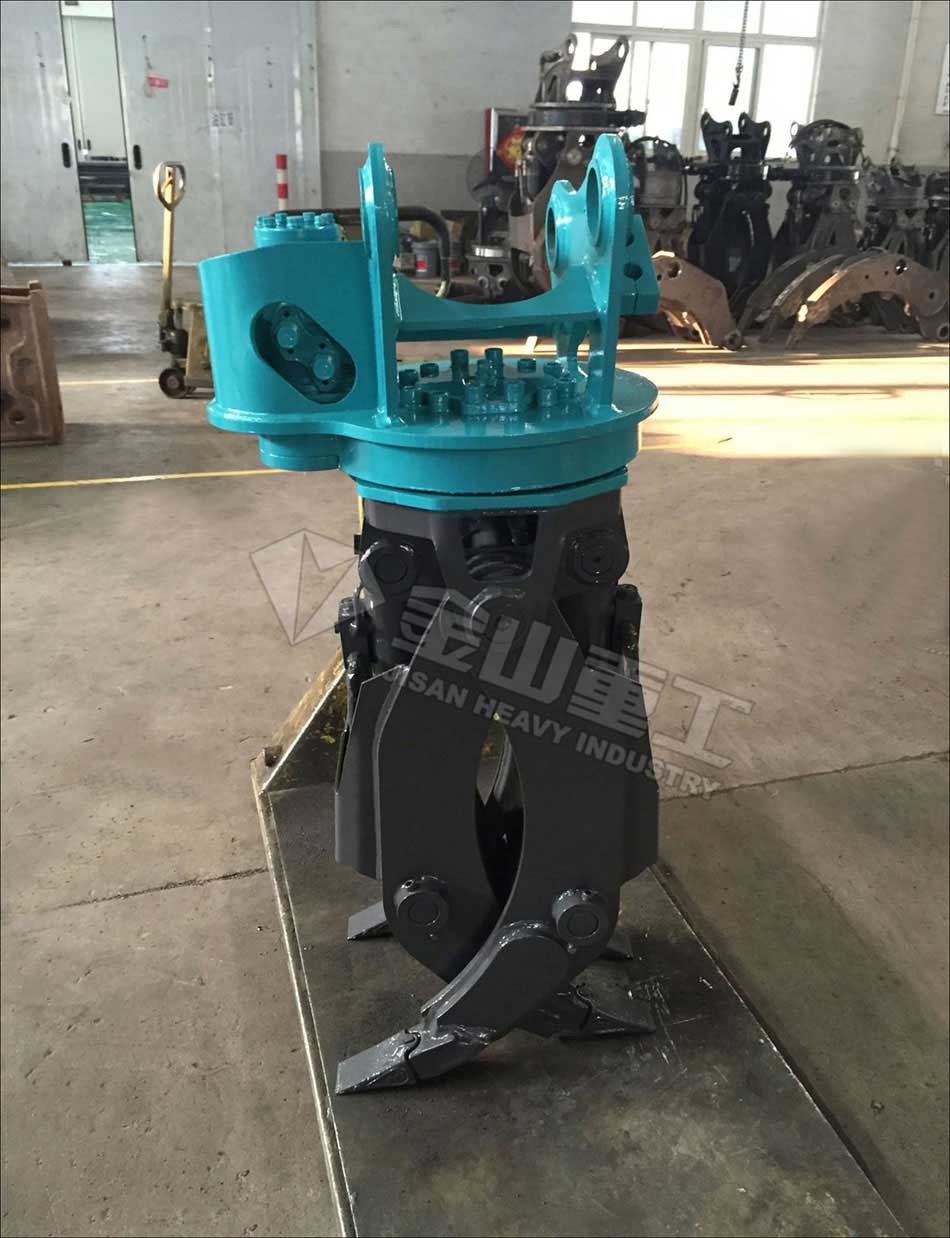 Big Cylinder Hydraulic Grapple Attachment For Mini Kubota Excavator KS135