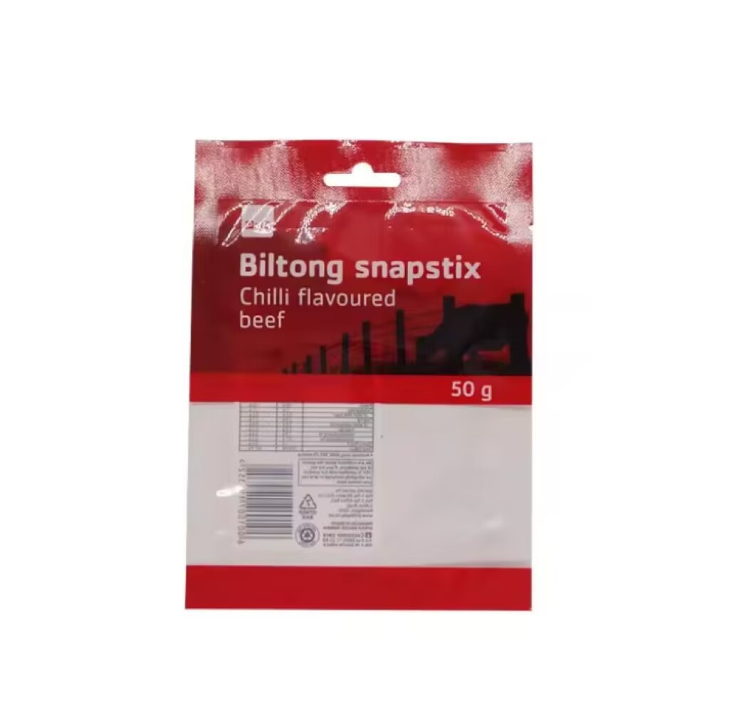 Custom Printed Reusable Plastic Clear Vacuum Seal Zipper Snack Food Beef Jerky Packaging Bags