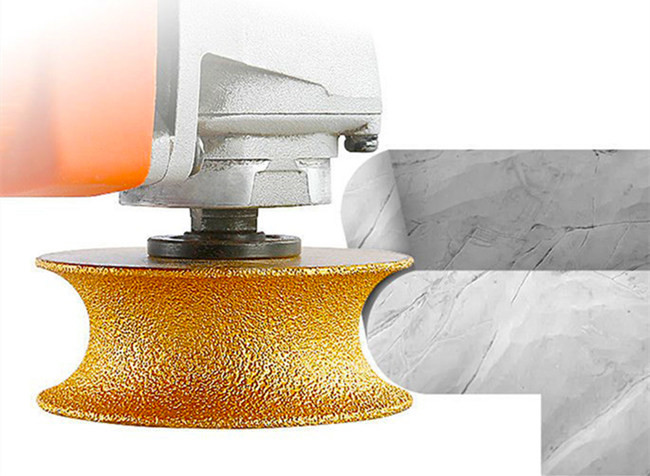 A Shape Vacuum Brazed Quartz Diamond Grinding Wheel 75mm
