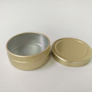 China Recycled Material Round Aluminium Tins Container Waterproof For Cosmetic Products on sale