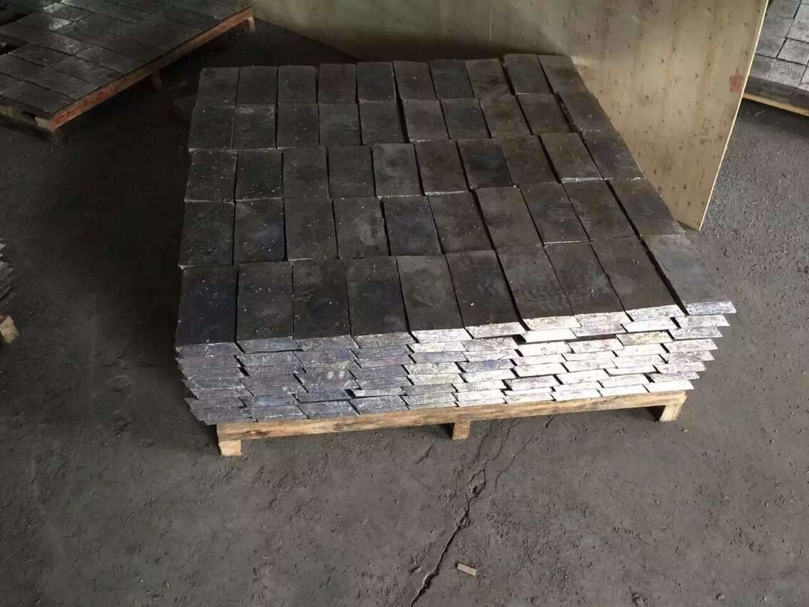 Double Herringbone Lead Shielding Bricks Customized 15Mm For Industrial NDT